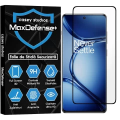 Folie Sticla CASEY STUDIOS compatibila cu OnePlus Ace 2 Pro, Full Glue, Duritate Militara, Ultra HD, Anti Zgarieturi, Anti Amprente, Anti Socuri, Margini Negre Negru