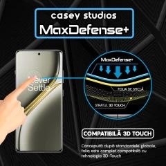 Folie Sticla CASEY STUDIOS compatibila cu OnePlus Ace 3 Pro, Full Glue, Duritate Militara, Ultra HD, Anti Zgarieturi, Anti Amprente, Anti Socuri, Margini Negre Negru