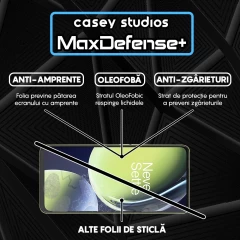 Folie Sticla CASEY STUDIOS compatibila cu OnePlus Nord CE3, Full Glue, Duritate Militara, Ultra HD, Anti Zgarieturi, Anti Amprente, Anti Socuri, Margini Negre Negru