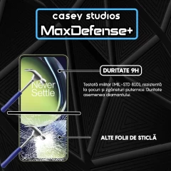 Folie Sticla CASEY STUDIOS compatibila cu OnePlus Nord CE3, Full Glue, Duritate Militara, Ultra HD, Anti Zgarieturi, Anti Amprente, Anti Socuri, Margini Negre Negru