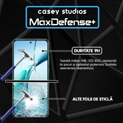 Folie Sticla CASEY STUDIOS compatibila cu OnePlus Nord CE4 Lite, Full Glue, Duritate Militara, Ultra HD, Anti Zgarieturi, Anti Amprente, Anti Socuri, Margini Negre Negru
