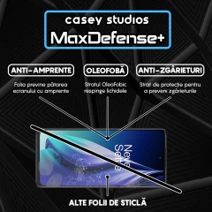 Folie Sticla CASEY STUDIOS compatibila cu OnePlus Nord N30 SE, Full Glue, Duritate Militara, Ultra HD, Anti Zgarieturi, Anti Amprente, Anti Socuri, Margini Negre Negru