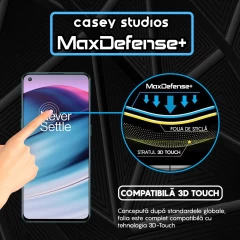 Folie Sticla CASEY STUDIOS compatibila cu OnePlus Nord 2T / Nord CE 5G, Full Glue, Duritate Militara, Ultra HD, Anti Zgarieturi, Anti Amprente, Anti Socuri, Margini Negre Negru