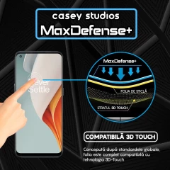 Folie Sticla CASEY STUDIOS compatibila cu OnePlus Nord CE 2 Lite 5G / Nord N100, Full Glue, Duritate Militara, Ultra HD, Anti Zgarieturi, Anti Amprente, Anti Socuri, Margini Negre Negru