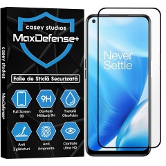 Folie Sticla CASEY STUDIOS compatibila cu OnePlus Nord N20 5G / Nord N200 5G, Full Glue, Duritate Militara, Ultra HD, Anti Zgarieturi, Anti Amprente, Anti Socuri, Margini Negre
