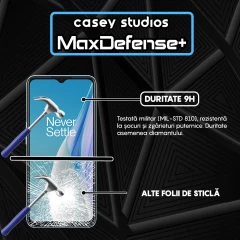 Folie Sticla CASEY STUDIOS compatibila cu OnePlus Nord N20 SE, Full Glue, Duritate Militara, Ultra HD, Anti Zgarieturi, Anti Amprente, Anti Socuri, Margini Negre Negru