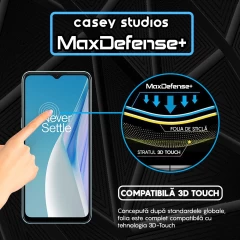 Folie Sticla CASEY STUDIOS compatibila cu OnePlus Nord N20 SE, Full Glue, Duritate Militara, Ultra HD, Anti Zgarieturi, Anti Amprente, Anti Socuri, Margini Negre Negru