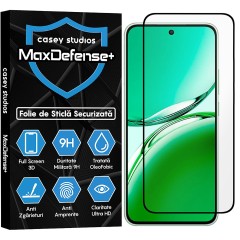 Folie Sticla CASEY STUDIOS compatibila cu Oppo A3, Full Glue, Duritate Militara, Ultra HD, Anti Zgarieturi, Anti Amprente, Anti Socuri, Margini Negre