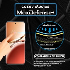 Folie Sticla CASEY STUDIOS compatibila cu Oppo A3 Pro, Full Glue, Duritate Militara, Ultra HD, Anti Zgarieturi, Anti Amprente, Anti Socuri, Margini Negre Negru