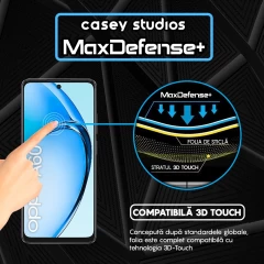 Folie Sticla CASEY STUDIOS compatibila cu Oppo A60, Full Glue, Duritate Militara, Ultra HD, Anti Zgarieturi, Anti Amprente, Anti Socuri, Margini Negre Negru