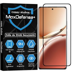 Folie Sticla CASEY STUDIOS compatibila cu Oppo F27 Pro Plus, Full Glue, Duritate Militara, Ultra HD, Anti Zgarieturi, Anti Amprente, Anti Socuri, Margini Negre