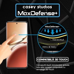 Folie Sticla CASEY STUDIOS compatibila cu Oppo F27 Pro Plus, Full Glue, Duritate Militara, Ultra HD, Anti Zgarieturi, Anti Amprente, Anti Socuri, Margini Negre Negru