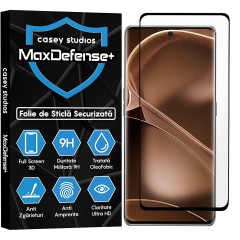 Folie Sticla CASEY STUDIOS compatibila cu Oppo Find X6 Pro, Full Glue, Duritate Militara, Ultra HD, Anti Zgarieturi, Anti Amprente, Anti Socuri, Margini Negre