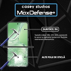 Folie Sticla CASEY STUDIOS compatibila cu Oppo K12, Full Glue, Duritate Militara, Ultra HD, Anti Zgarieturi, Anti Amprente, Anti Socuri, Margini Negre Negru