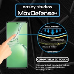 Folie Sticla CASEY STUDIOS compatibila cu Oppo K12, Full Glue, Duritate Militara, Ultra HD, Anti Zgarieturi, Anti Amprente, Anti Socuri, Margini Negre Negru