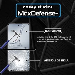 Folie Sticla CASEY STUDIOS compatibila cu Oppo K12x, Full Glue, Duritate Militara, Ultra HD, Anti Zgarieturi, Anti Amprente, Anti Socuri, Margini Negre Negru