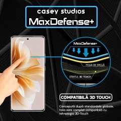 Folie Sticla CASEY STUDIOS compatibila cu Oppo Reno11 Pro, Full Glue, Duritate Militara, Ultra HD, Anti Zgarieturi, Anti Amprente, Anti Socuri, Margini Negre Negru