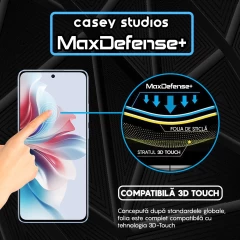 Folie Sticla CASEY STUDIOS compatibila cu Oppo Reno12 F, Full Glue, Duritate Militara, Ultra HD, Anti Zgarieturi, Anti Amprente, Anti Socuri, Margini Negre Negru