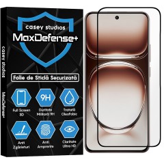 Folie Sticla CASEY STUDIOS compatibila cu Oppo Reno12 Pro, Full Glue, Duritate Militara, Ultra HD, Anti Zgarieturi, Anti Amprente, Anti Socuri, Margini Negre