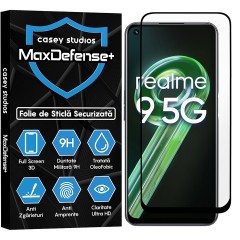 Folie Sticla CASEY STUDIOS compatibila cu Realme 9 5G, Full Glue, Duritate Militara, Ultra HD, Anti Zgarieturi, Anti Amprente, Anti Socuri, Margini Negre