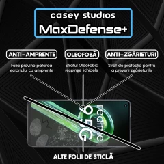 Folie Sticla CASEY STUDIOS compatibila cu Realme 9 5G, Full Glue, Duritate Militara, Ultra HD, Anti Zgarieturi, Anti Amprente, Anti Socuri, Margini Negre Negru