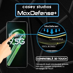 Folie Sticla CASEY STUDIOS compatibila cu Realme 9 5G, Full Glue, Duritate Militara, Ultra HD, Anti Zgarieturi, Anti Amprente, Anti Socuri, Margini Negre Negru