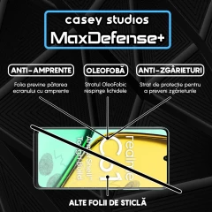 Folie Sticla CASEY STUDIOS compatibila cu Realme C61, Full Glue, Duritate Militara, Ultra HD, Anti Zgarieturi, Anti Amprente, Anti Socuri, Margini Negre Negru