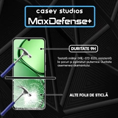 Folie Sticla CASEY STUDIOS compatibila cu Realme C63, Full Glue, Duritate Militara, Ultra HD, Anti Zgarieturi, Anti Amprente, Anti Socuri, Margini Negre Negru