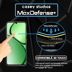 Folie Sticla CASEY STUDIOS compatibila cu Realme C63, Full Glue, Duritate Militara, Ultra HD, Anti Zgarieturi, Anti Amprente, Anti Socuri, Margini Negre Negru