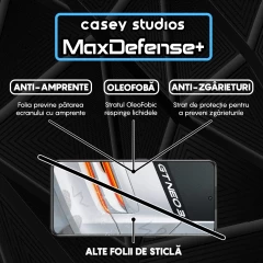 Folie Sticla CASEY STUDIOS compatibila cu Realme GT Neo 3 150W, Full Glue, Duritate Militara, Ultra HD, Anti Zgarieturi, Anti Amprente, Anti Socuri, Margini Negre Negru