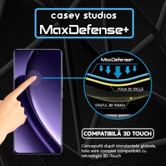 Folie Sticla CASEY STUDIOS compatibila cu Realme GT Neo6, Full Glue, Duritate Militara, Ultra HD, Anti Zgarieturi, Anti Amprente, Anti Socuri, Margini Negre Negru