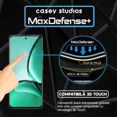 Folie Sticla CASEY STUDIOS compatibila cu Realme V60, Full Glue, Duritate Militara, Ultra HD, Anti Zgarieturi, Anti Amprente, Anti Socuri, Margini Negre Negru