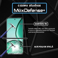 Folie Sticla CASEY STUDIOS compatibila cu Realme V60, Full Glue, Duritate Militara, Ultra HD, Anti Zgarieturi, Anti Amprente, Anti Socuri, Margini Negre Negru
