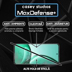 Folie Sticla CASEY STUDIOS compatibila cu Realme V60, Full Glue, Duritate Militara, Ultra HD, Anti Zgarieturi, Anti Amprente, Anti Socuri, Margini Negre Negru