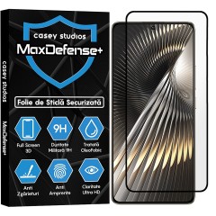 Folie Sticla CASEY STUDIOS compatibila cu Xiaomi Poco X6 Neo / Redmi Note 13 Pro / Turbo 3, Full Glue, Duritate Militara, Ultra HD, Anti Zgarieturi, Anti Amprente, Anti Socuri, Margini Negre