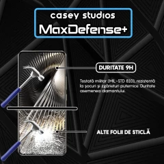 Folie Sticla CASEY STUDIOS compatibila cu Xiaomi Poco X6 Neo / Redmi Note 13 Pro / Turbo 3, Full Glue, Duritate Militara, Ultra HD, Anti Zgarieturi, Anti Amprente, Anti Socuri, Margini Negre Negru