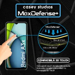 Folie Sticla CASEY STUDIOS compatibila cu Xiaomi Redmi A3x, Full Glue, Duritate Militara, Ultra HD, Anti Zgarieturi, Anti Amprente, Anti Socuri, Margini Negre Negru