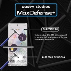 Folie Sticla CASEY STUDIOS compatibila cu Google Pixel 6a, Full Glue, Duritate Militara, Ultra HD, Anti Zgarieturi, Anti Amprente, Anti Socuri, Margini Negre Negru