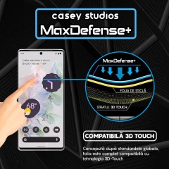 Folie Sticla CASEY STUDIOS compatibila cu Google Pixel 6a, Full Glue, Duritate Militara, Ultra HD, Anti Zgarieturi, Anti Amprente, Anti Socuri, Margini Negre Negru