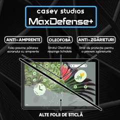 Folie Sticla CASEY STUDIOS? pentru Google Pixel Tablet, Full Glue, Sticla Securizata, Duritate Militara, Ultra HD, Protectie Profesionala Ecran 3D, Anti Zgarieturi, Anti Socuri, Transparenta Transparent