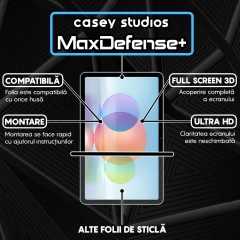 Folie Sticla CASEY STUDIOS? pentru Huawei MatePad 10.4 / 10.4 2022 , Full Glue, Sticla Securizata, Duritate Militara, Ultra HD, Protectie Profesionala Ecran 3D, Anti Zgarieturi, Anti Socuri, Transparenta Transparent