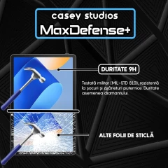 Folie Sticla CASEY STUDIOS? pentru Huawei MatePad 11 2023, Full Glue, Sticla Securizata, Duritate Militara, Ultra HD, Protectie Profesionala Ecran 3D, Anti Zgarieturi, Anti Socuri, Transparenta Transparent
