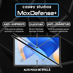 Folie Sticla CASEY STUDIOS? pentru Huawei MatePad 11 2023, Full Glue, Sticla Securizata, Duritate Militara, Ultra HD, Protectie Profesionala Ecran 3D, Anti Zgarieturi, Anti Socuri, Transparenta Transparent