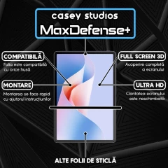 Folie Sticla CASEY STUDIOS? pentru Huawei MatePad 11.5, Full Glue, Sticla Securizata, Duritate Militara, Ultra HD, Protectie Profesionala Ecran 3D, Anti Zgarieturi, Anti Socuri, Transparenta Transparent
