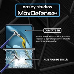 Folie Sticla CASEY STUDIOS? pentru Huawei MatePad Pro 10.8 2019 / 10.8 5G 2019 / 10.8 2021, Full Glue, Sticla Securizata, Duritate Militara, Ultra HD, Protectie Profesionala Ecran 3D, Anti Zgarieturi, Anti Socuri, Transparenta Transparent