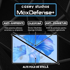Folie Sticla CASEY STUDIOS? pentru Huawei MatePad Pro 11 2022, Full Glue, Sticla Securizata, Duritate Militara, Ultra HD, Protectie Profesionala Ecran 3D, Anti Zgarieturi, Anti Socuri, Transparenta Transparent