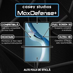 Folie Sticla CASEY STUDIOS? pentru Huawei MatePad Pro 12.6 2021, Full Glue, Sticla Securizata, Duritate Militara, Ultra HD, Protectie Profesionala Ecran 3D, Anti Zgarieturi, Anti Socuri, Transparenta Transparent
