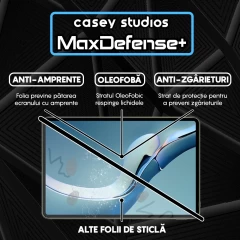 Folie Sticla CASEY STUDIOS? pentru Huawei MatePad Pro 12.6 2021, Full Glue, Sticla Securizata, Duritate Militara, Ultra HD, Protectie Profesionala Ecran 3D, Anti Zgarieturi, Anti Socuri, Transparenta Transparent