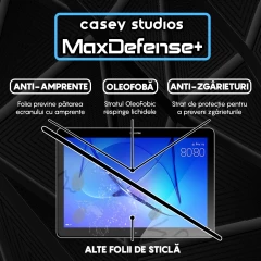 Folie Sticla CASEY STUDIOS? pentru Huawei Mediapad T3 10, Full Glue, Sticla Securizata, Duritate Militara, Ultra HD, Protectie Profesionala Ecran 3D, Anti Zgarieturi, Anti Socuri, Transparenta Transparent