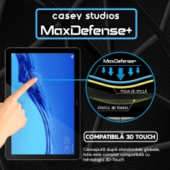 Folie Sticla CASEY STUDIOS? pentru Huawei Mediapad T5 10.1 2018 W09/W19/L03/L09, Full Glue, Sticla Securizata, Duritate Militara, Ultra HD, Protectie Profesionala Ecran 3D, Anti Zgarieturi, Anti Socuri, Transparenta Transparent